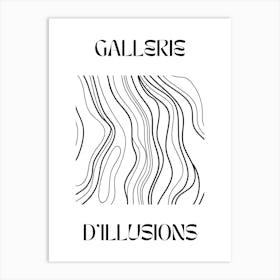 Abstract Lines Art Poster 8 Art Print