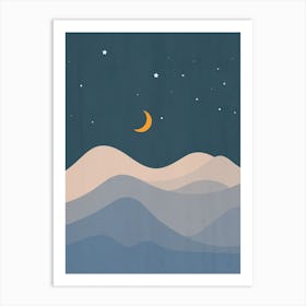 Mountain Blue Art Print