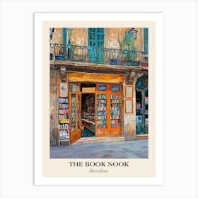 Barcelona Book Nook Bookshop 2 Poster Art Print