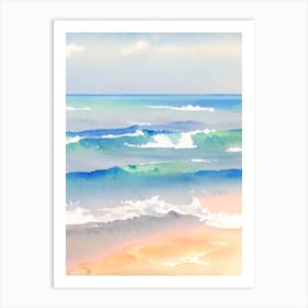 Casuarina Beach 2, Australia Watercolour Art Print