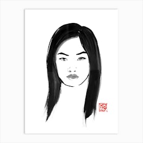 Asian Girl Art Print