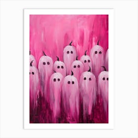 Ghosts In Pink Art Print