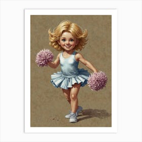 Cheerleader 3 Art Print