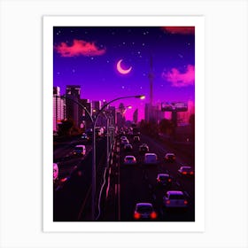 Neon Dusk Art Print