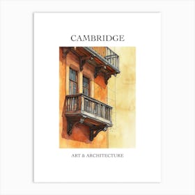 Cambridge Travel And Architecture Poster 2 Art Print