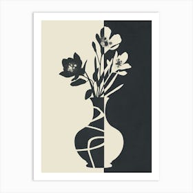 Botanical Contrast 2 Art Print