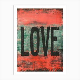 Retro Love Art Print