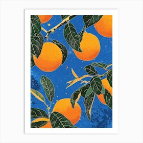 Oranges On A Tree 3 Art Print