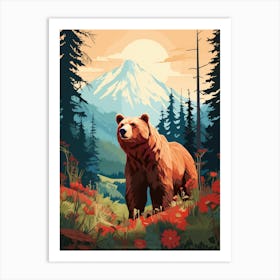 Bear In The Forest 2 Art Print