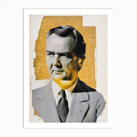 Graham Greene Retro Collage Movies Art Print