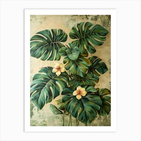 Monstera Leaves Art Print