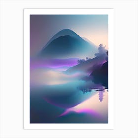 Mist, Waterscape Holographic 1 Art Print