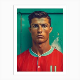 Cristiano Ronaldo Fashion Art Art Print