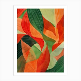 Abstract Leaves 28 Art Print