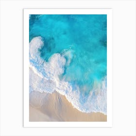 Aerial View Of A Beach 176 Art Print