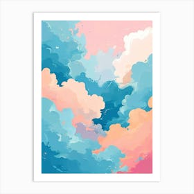 Abstract Clouds 1 Art Print