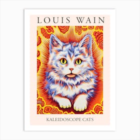 Louis Wain, Kaleidoscope Cats Poster 12 Art Print