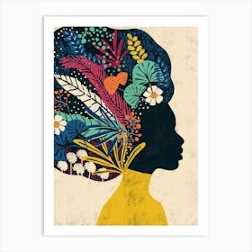 Afro Woman Art Print