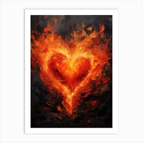 Heart Of Fire 2 Art Print