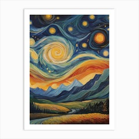 Starry Night 90 Art Print