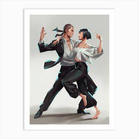 Tango Dancers 1 Art Print