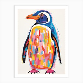 Colourful Bird Painting Penguin 2 Art Print