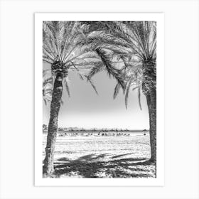 Ibiza Palm Trees On The Beach Art Print