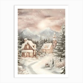 Christmas Village 2 Art Print