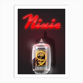 Nixie Tube Art Print