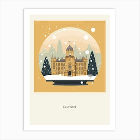 Oxford United Kingdom Snowglobe Poster Art Print