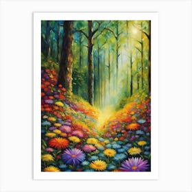 Oil Forest Art Art Print