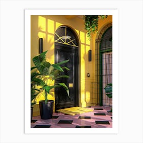 Yellow Doorway Art Print