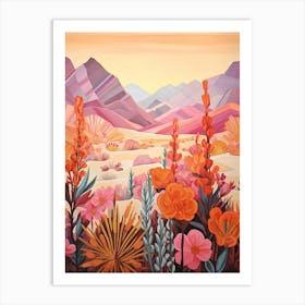 Cactus And Desert Painting 12 Art Print