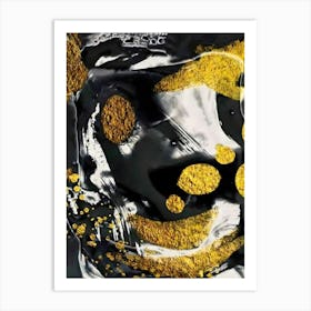 Gold And Black 1 Art Print