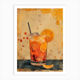 Aperol Spritz Orange 54 Art Print