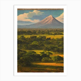 Yala National Park Sri Lanka Vintage Poster Art Print
