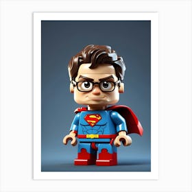 Lego Superman Art Print