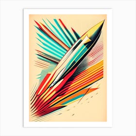 Acceleration Vintage Sketch Space Art Print