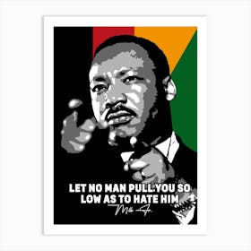 MLK Quotes Activist Art Print