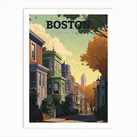 Boston Travel Featuring Beacon Hill Art Print