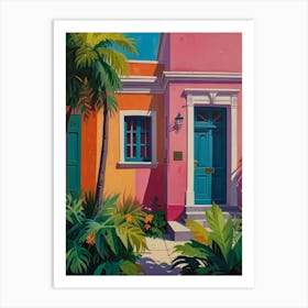 Pink House Art Print