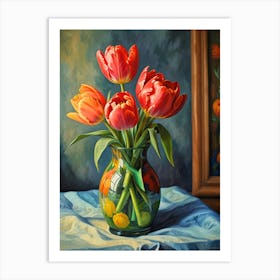 Tulips In A Vase 1 Art Print