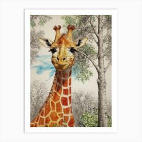 Giraffe 35 Art Print