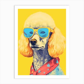 Poodle In Sunglasses Art Print