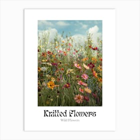 Knitted Flowers Wild Flowers 11 Art Print