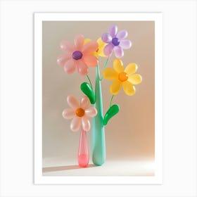 Dreamy Inflatable Flowers Asters 2 Art Print