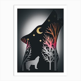 Howling Wolf 2 Art Print