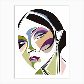 Woman'S Face 152 Art Print