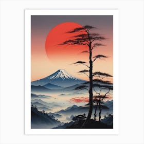 Mt Fuji Canvas Print Art Print