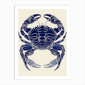 Blue Crab Canvas Print Art Print